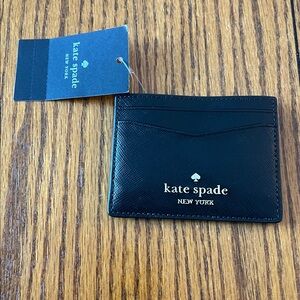Kate Spade New York Black Staci Small Slim Card Case NWT
